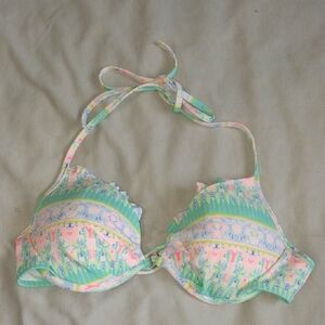 Victoria's Secret Padded String Bikini Top 34C